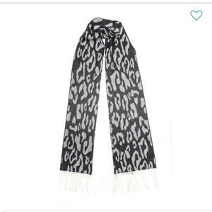 NWT Collection XIIX Leopard Tassle Scarf